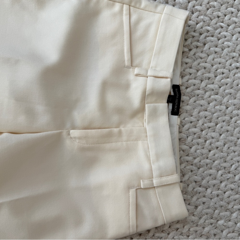 Banana Republic Cream and Tan Trousers - Picture 3 of 4